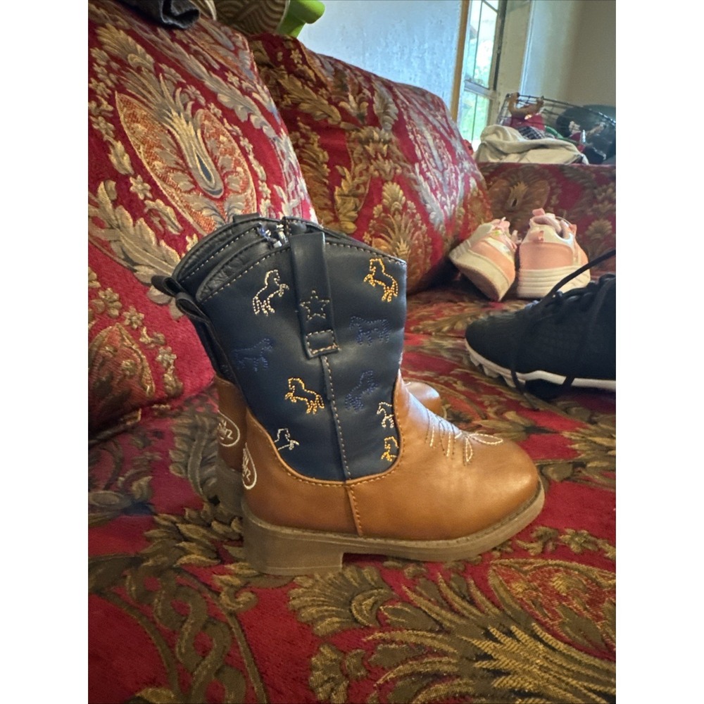 pawz toddler little kids western cowboy boots Size 7